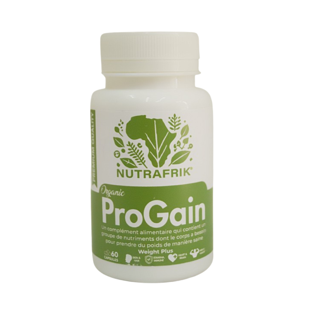 Packaging complément prise de poids ProGain de Nutrafrik