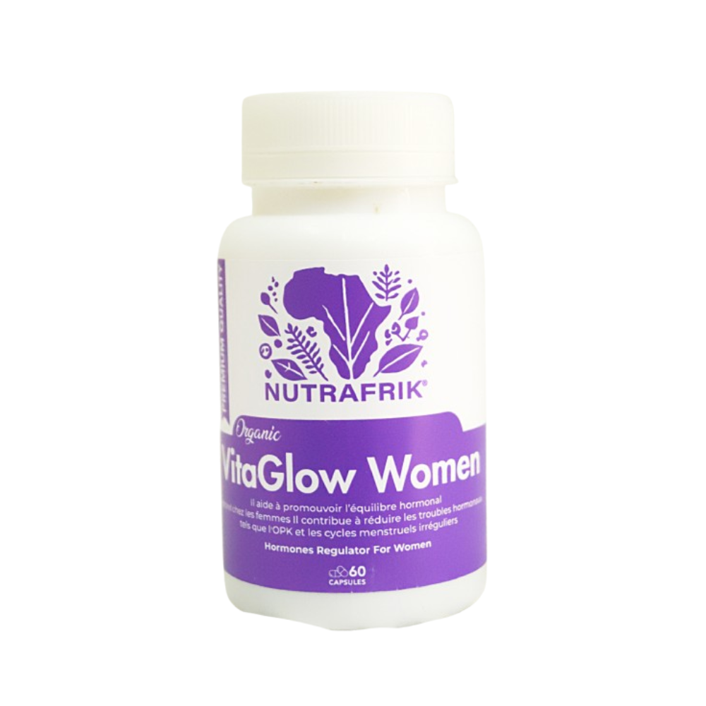 VitaGlow Nutrafrik : complément alimentaire naturel pour équilibre hormonal femme et régulation du cycle menstruel